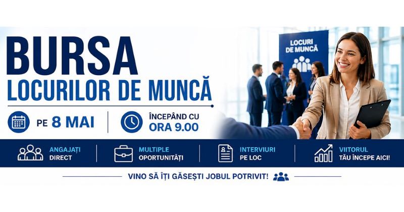 Bursa generală a locurilor de muncă – primul târg de job-uri din acest an în organizarea AJOFM Neamț