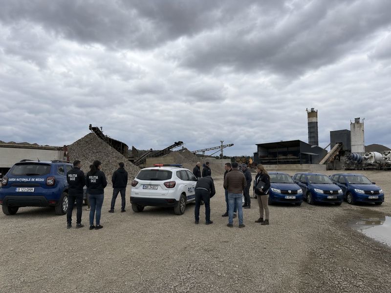 Suceava. Amenzi de 100 000 de lei după controale la balastiere și exploatări de agregate minerale