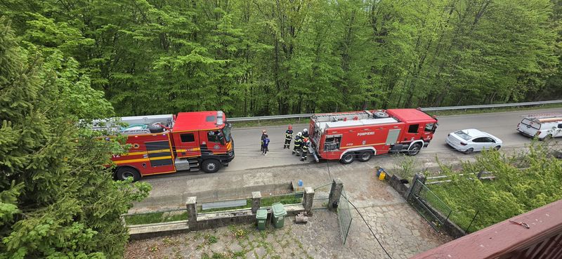 Incendiu la o pensiune din Tarcău
