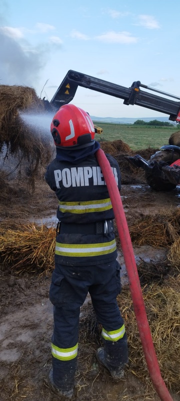 Botoșani. Muncă de Sisif pentru pompieri la un incendiu produs la o stână din Cristești