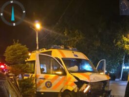 Accident la Câmpulung Moldovenesc în care a fost implicată și o ambulanță