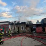 Botoșani. Trei case și o anexă au fost cuprinse de flăcări