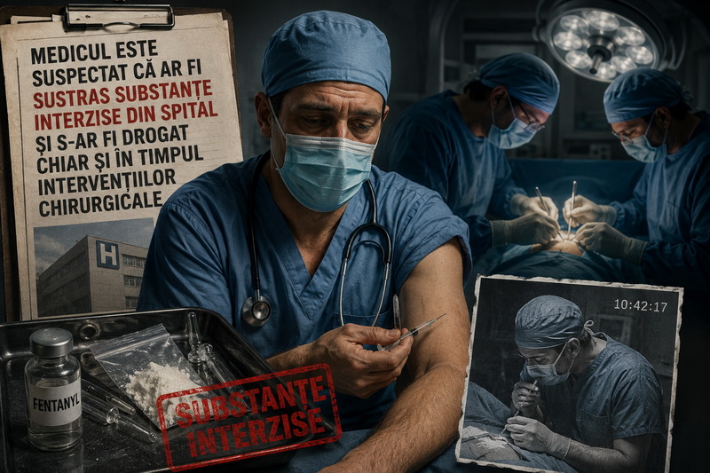 Suceava. Un medic anestezist a sustras stupefiante din spital și s-a drogat, uneori chiar în timpul intervențiilor chirurgicale