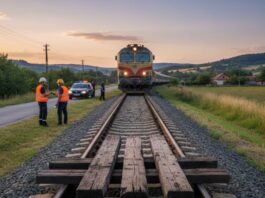 Suceava. A fost găsită persoana care a pus traverse de lemn pe calea ferată – bărbatul a fost internat la psihiatrie