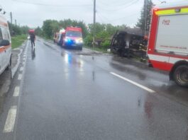 Accident grav pe E85 – cel puțin 4 persoane au fost rănite