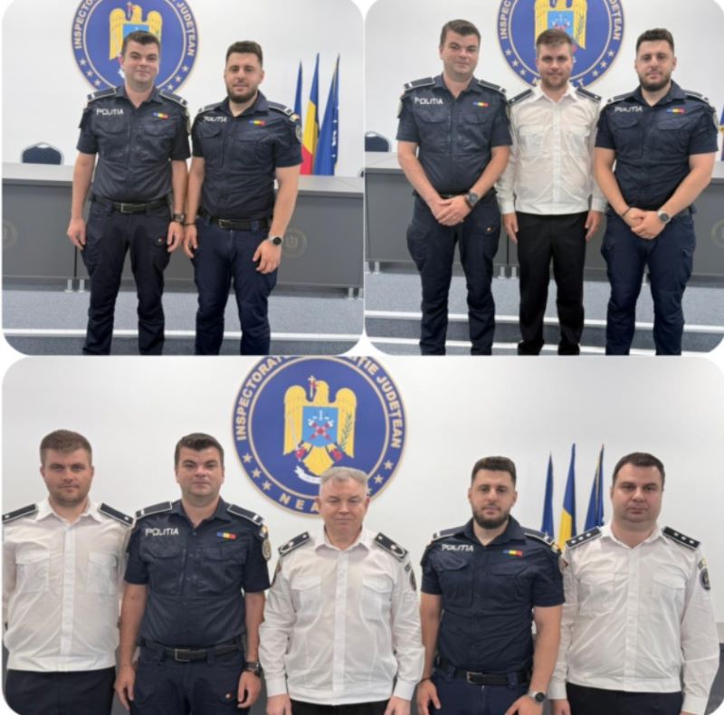 Polițiști nemțeni premiați de Ministerul Afacerilor Interne pentru că au refuzat să ia mită