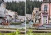 Căprioară filmată pe străzile din Vatra Dornei. Apariția care a atras privirile trecătorilor
