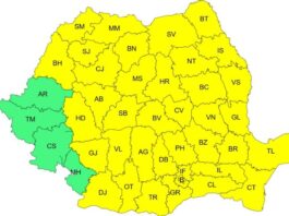 Cod galben de vânt și precipitații în Moldova