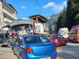 Accident la Durău – doi minori au avut nevoie de îngrijiri medicale