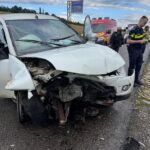 FOTO. Accident la Tazlău – 4 persoane au fost rănite