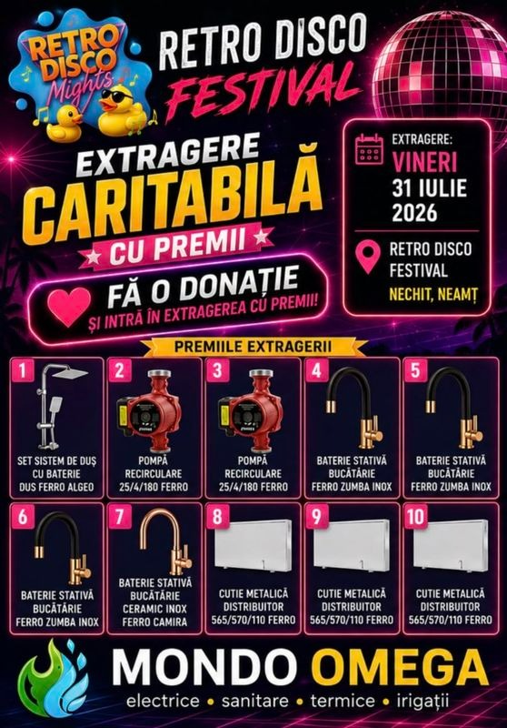 Retro Disco Nights cu scop caritabil la Nechit
