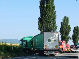 Bacău. Accident pe E 85 – pompierii au intervenit în localitatea Faraoani