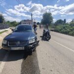 Motociclist rănit într-un accident produs la Gâdinți. Un șofer nu ar fi acordat prioritate