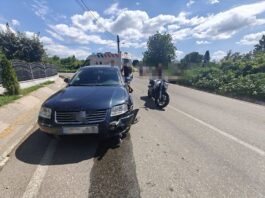 Motociclist rănit într-un accident produs la Gâdinți. Un șofer nu ar fi acordat prioritate
