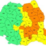 Cod portocaliu de furtună și grindină în 5 județe din regiunea Nord Est