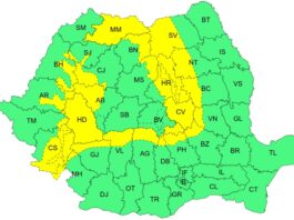 Jumătatea vestică a trei județe din Moldova vizate de furtuni Jumătatea vestică a trei județe din Moldova vizate de furtuni