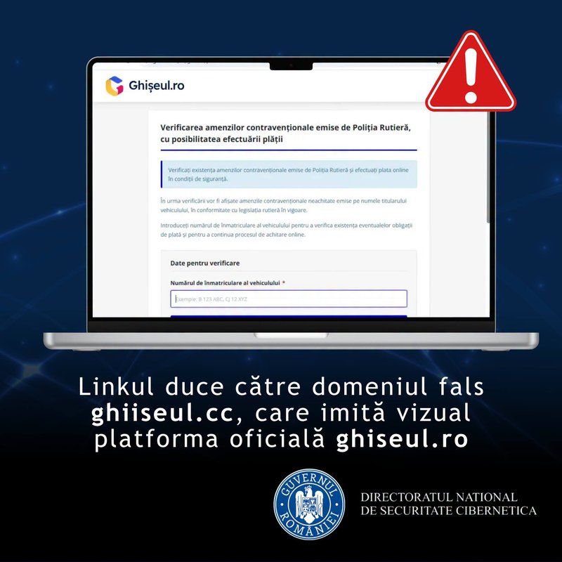 Mesaje false în numele Ministerului Transporturilor pentru furtul datelor bancare 1 Mesaje false în numele Ministerului Transporturilor pentru furtul datelor bancare_