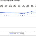 Rata anuală a inflației a coborât la 8,16% în iulie, iar prețurile de consum au crescut față de iunie Grafic modificarea anuală a indicelui prețurilor de consum