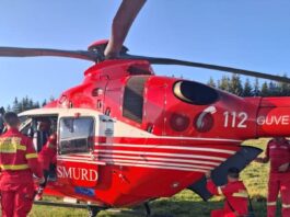 Misiune extremă în munți, la Crucea Talienilor. Cădere de pe cal, femeie transportată cu elicopterul la spital