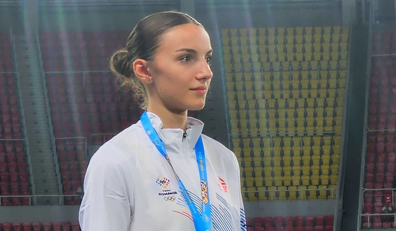 Băcăuanca Daria Vrînceanu este vicecampioană mondială U20 la triplusalt!