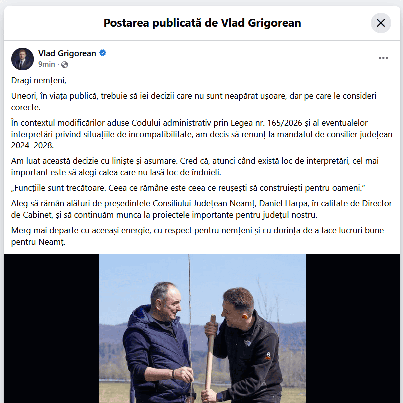 Neamț. Secretarul general la PSD renunța la funcția de consilier județean pentru un post bine plătit 1 Neamț. Secretarul general la PSD renunța la funcția de consilier județean pentru un post bine plătit