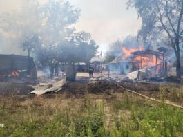 Neamț. Incendiu puternic la Ghigoiești: patru anexe au ars, iar flăcările au ajuns la acoperișul casei