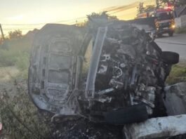 FOTO. Suceava. Două persoane au murit carbonizate în urma unui accident la Fântâna Mare