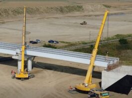 Noi imagini de pe șantierul A7 Bacău – Pașcani. Prinde contur nodul rutier Roman – Sud