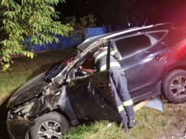 Botoșani. Foto. Doi tineri au ajuns în spital după un accident la Cucorăni