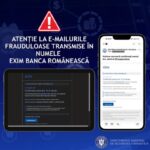Atenție: emailuri false în numele Exim Banca Românească