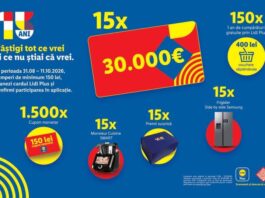Lidl România aniversează 15 ani cu premii pentru clienți de până la 30.000 euro