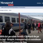 Trenurile Iași–Brașov, afectate de lucrări: transbordare auto pe ruta prin Ghimeș