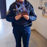 Bacău. Delia Ștefania Dumitriu, polițista campioană la karate, cu centură neagră