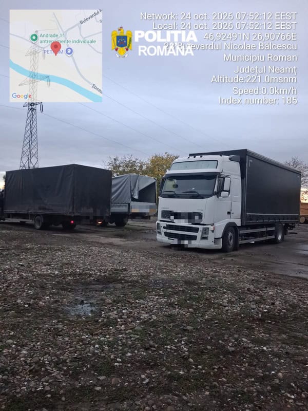 Neamț. Dosar penal pentru transportarea repetată a unor materiale lemnoase fără proveniență legală Neamț. Dosar penal pentru transportarea repetată a unor materiale lemnoase fără proveniență legală