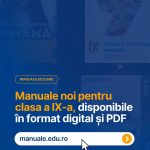 Veste bună: Manualele pentru clasa a IX-a pot fi comandate și descărcate în format digital. La 9 discipline încă mai sunt contestații!