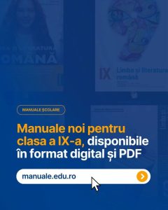 Zch Veste bună: Manualele pentru clasa a IX-a pot fi comandate și ...