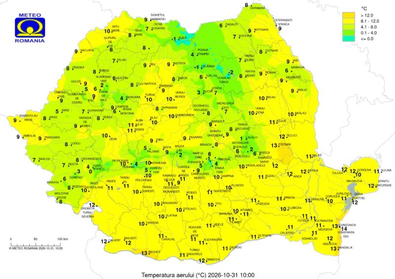Screenshot 2026-10-31 105650 Brumar debutează cu precipitații, iar la munte se anunță strat de nea