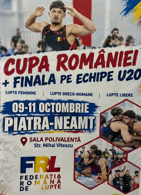 Piatra Neamț găzduiește Cupa României și Campionatul Național pe Echipe U20 la lupte