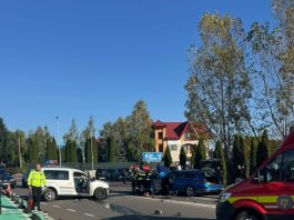 Accident în Piatra Neamț în zona Sălii Polivalente