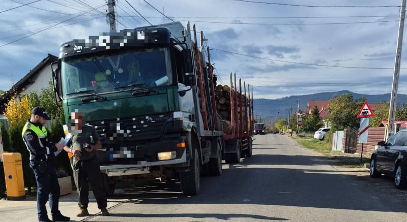 FOTO. Amendă de 4.000 de lei și aproape 5 m.c. de lemn confiscat de polițiști la Dumbrava Roșie FOTO. Amendă de 4.000 de lei și aproape 5 m.c. de lemn confiscat de polițiști la Dumbrava Roșie