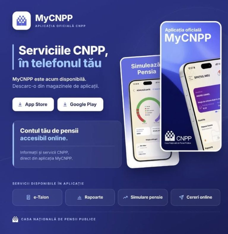 MyCNPP, aplicația prin care pensia se vede de pe telefon. Ce pot face locuitorii din Nord-Est cu ea